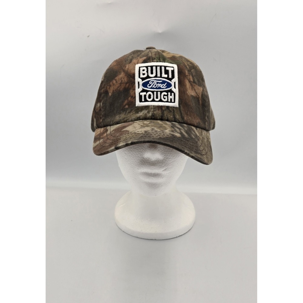 Built Ford Tough Advantage‎ Timber Camo Trucker Cap Hat Adjustable Buckle Strap